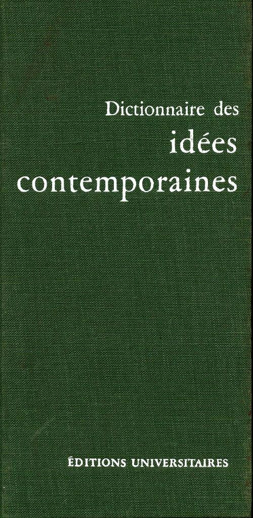 Livrenpoche : Dictionnaire des idées contemporaines - Michel Mourre - Livre