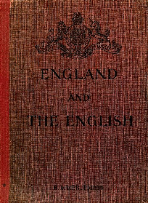 Livrenpoche : England and the Englih - G. H. Camerlynck - Livre