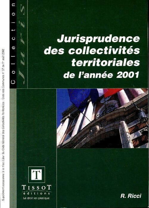 Livrenpoche : Jurisprudence des collectivités territoriales de l'année 2001 - Roland Ricci - Livre