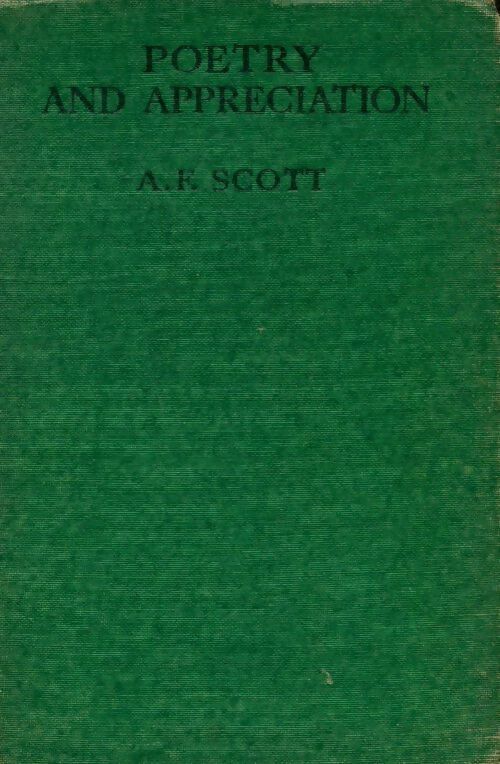 Livrenpoche : Poetry and appreciation - A.F Scott - Livre