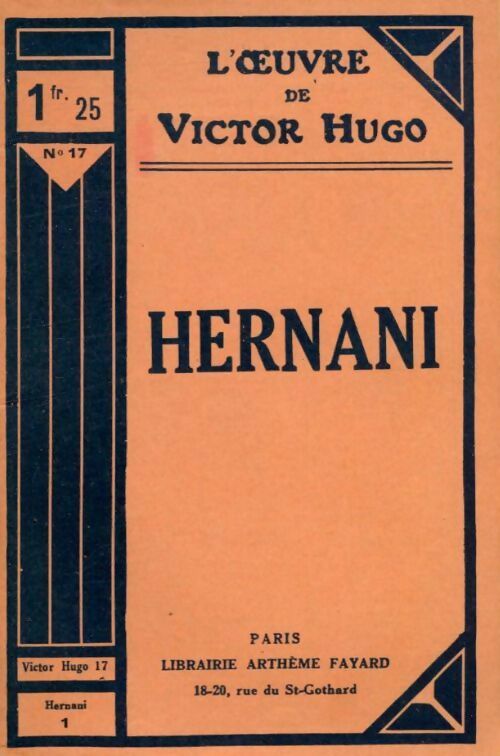 Livrenpoche : Hernani Tome I - Victor Hugo - Livre