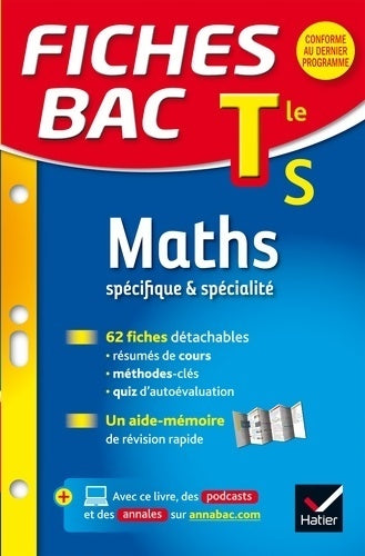 Livrenpoche : Fiches bac maths Terminale S  - Jean-Dominique Picchiottino - Livre
