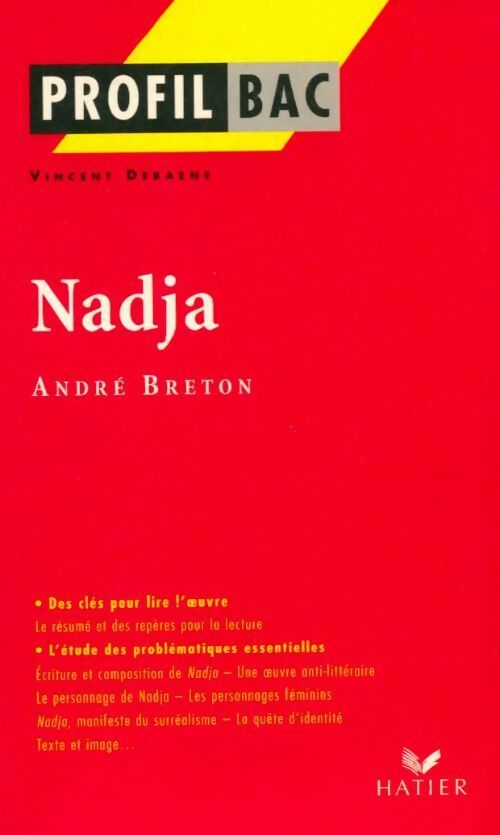 Livrenpoche : Nadja d'André Breton - Vincent Debaene - Livre