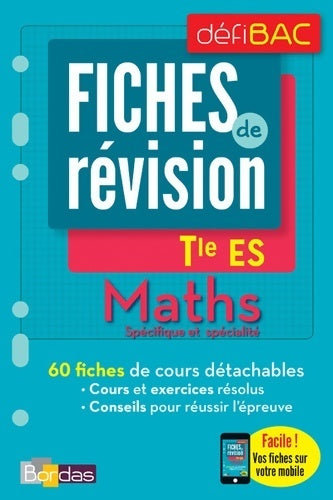 Livrenpoche : Maths spécifique et spécialité Terminale ES - Collectif - Livre