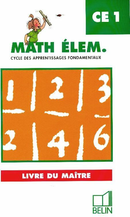 Livrenpoche : Math élém. CE1 : Livre du maître - Collectif - Livre
