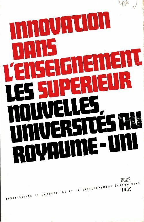 Livrenpoche : Innovation dans l'enseignement supérieur, les nouvelles universités au Royaume-Uni - H.J Perkin - Livre