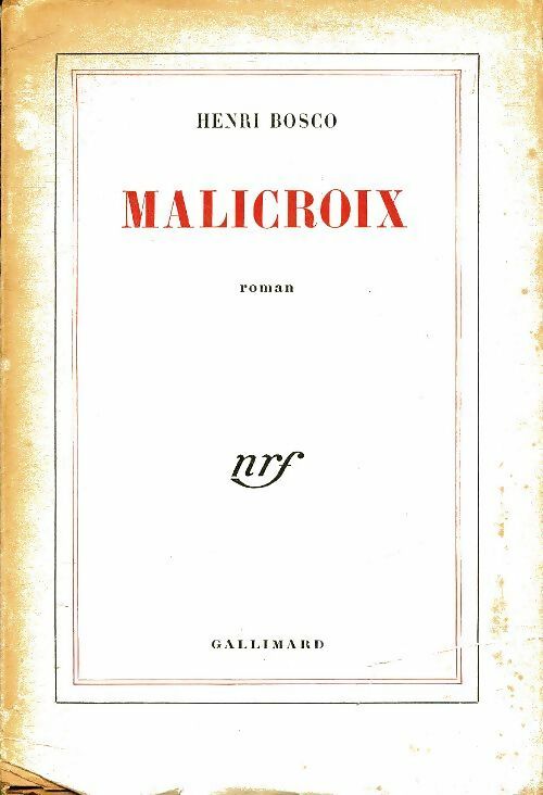 Livrenpoche : Malicroix - Henri Bosco - Livre