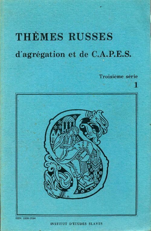 Livrenpoche : Thèmes russes d'agrégation et de CAPES 3ème série Tome I - Jean Durin - Livre