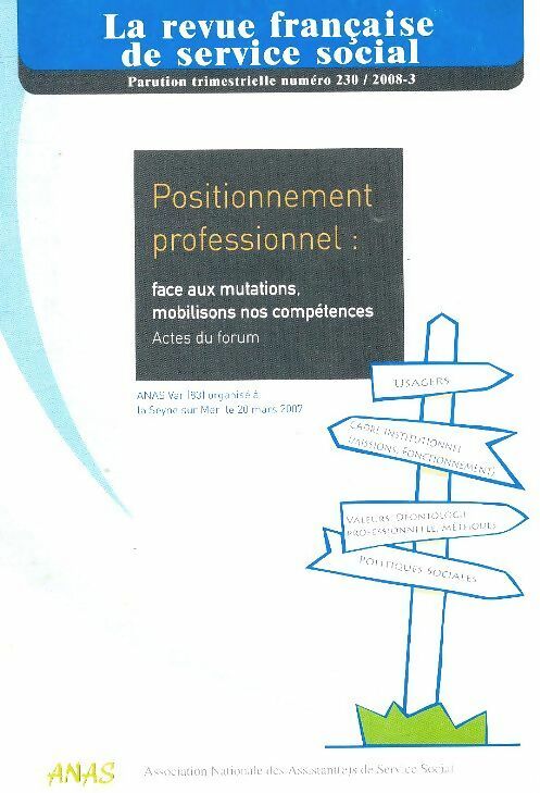 Livrenpoche : La revue française de service social n°230 : Positionnement professionnel - Collectif - Livre