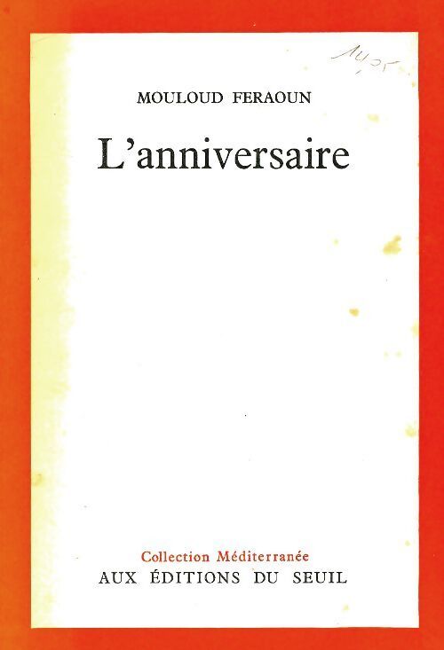 Livrenpoche : L'anniversaire - Mouloud Feraoun - Livre