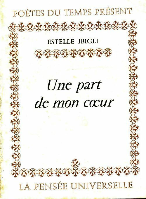 Livrenpoche : Une part de mon coeur - Estelle Ibigli - Livre