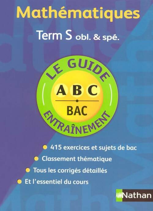 Livrenpoche : Mathématiques Terminale S obligatoire et spécialité : Sujets 2010 - Christian Lixi - Livre