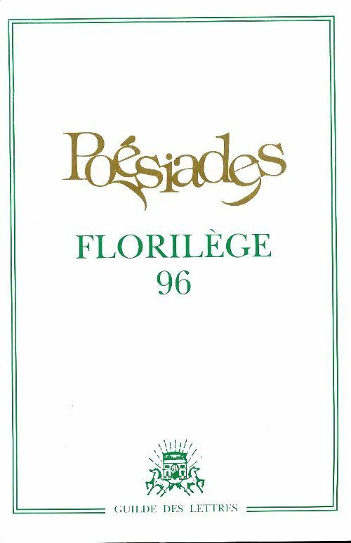 Livrenpoche : Poésiades florilège 96 - Collectif - Livre