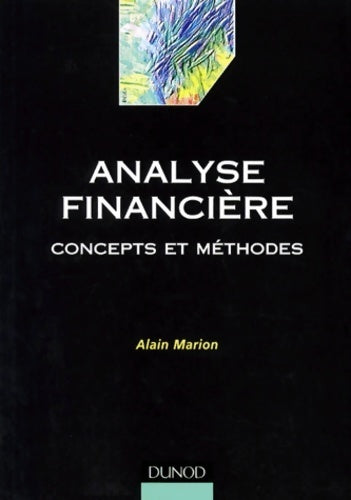 Livrenpoche : Analyse financière  - Alain Marion - Livre