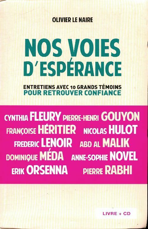 Livrenpoche : Nos voies d'espérance - Olivier Le Naire - Livre