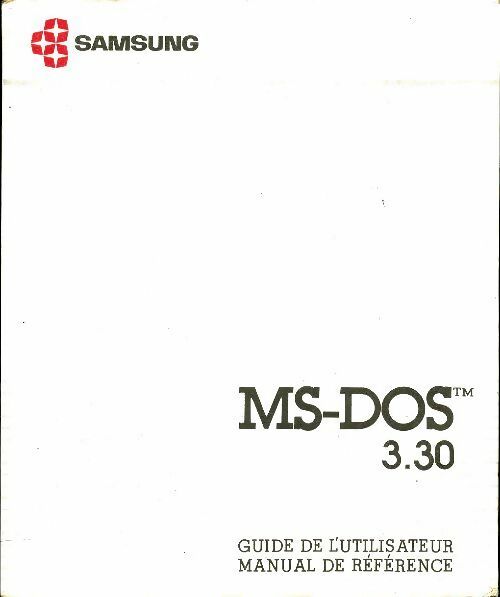Livrenpoche : MS-DOS 3.30 guide de l'utilisateur - Collectif - Livre