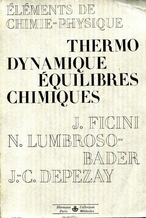 Livrenpoche : Thermodynamique, équilibres chimiques - Collectif - Livre