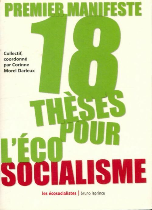Livrenpoche : 18 thèses pour l'éco socialisme - Collectif - Livre
