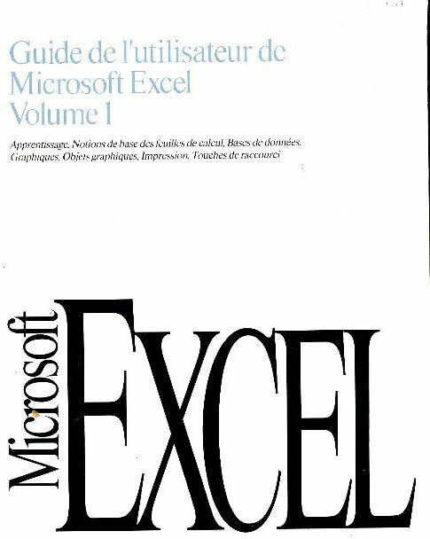 Livrenpoche : Guide de l'utilisateur de Microsoft Excel Tome I - Collectif - Livre