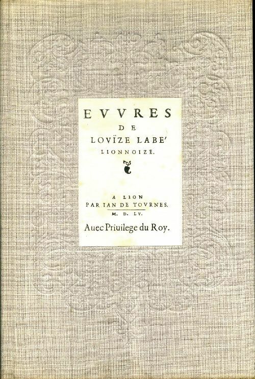 Livrenpoche : Sonnets et élégies - Louise Labbé - Livre