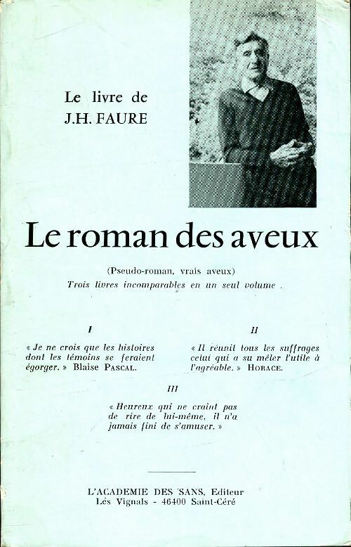 Livrenpoche : Le roman des aveux - J.H Faure - Livre
