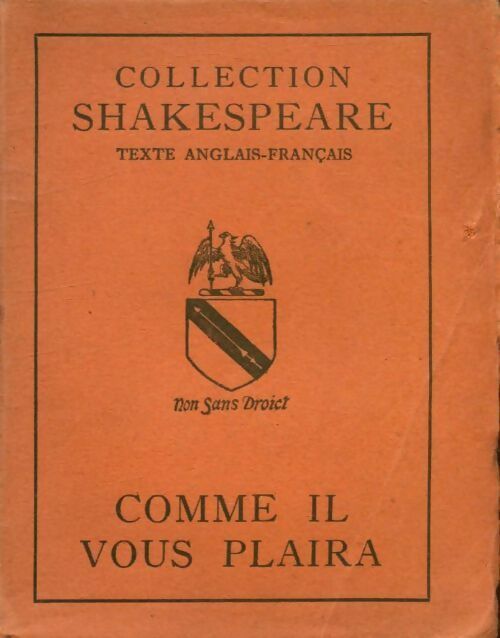 Livrenpoche : Collection Shakespeare : Comme il vous plaira - William Shakespeare - Livre