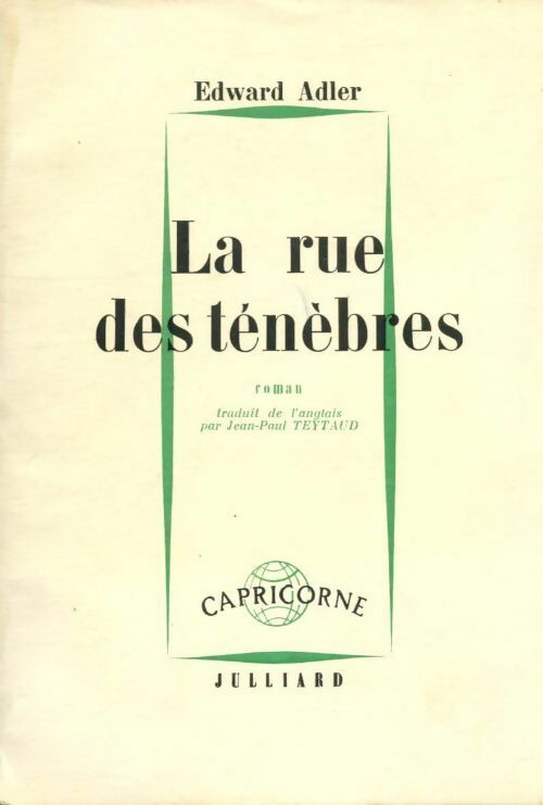 Livrenpoche : La rue des ténèbres - Edward Adler - Livre