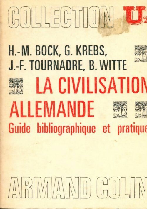 Livrenpoche : La civilisation allemande - Collectif - Livre