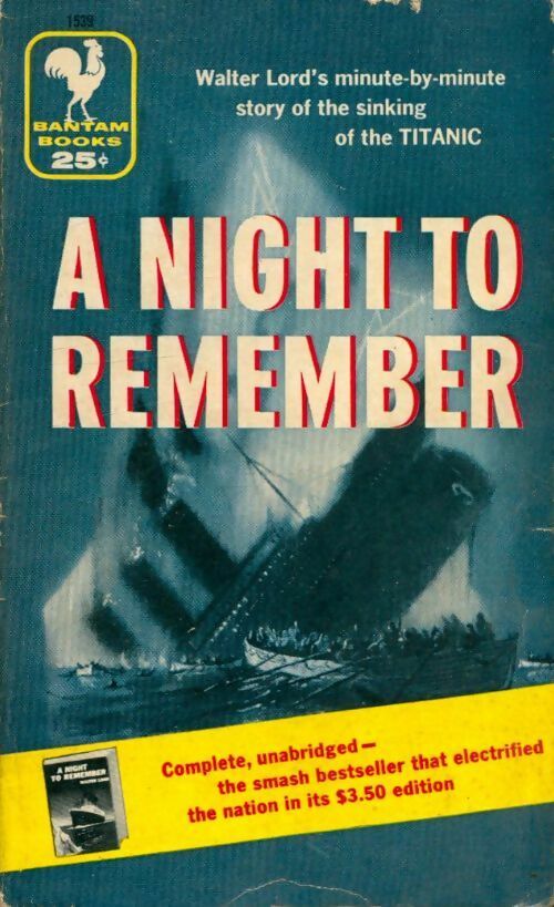Livrenpoche : A night to remember - Walter Lord - Livre