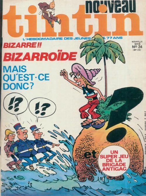 Livrenpoche : Tintin nouveau n°34 : Bizarre !! Bizarroïde - Collectif - Livre