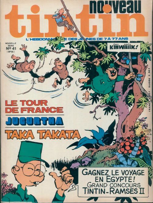 Livrenpoche : Tintin nouveau n°41 : Le tour de France / Jugurtha / Taka Takata - Collectif - Livre