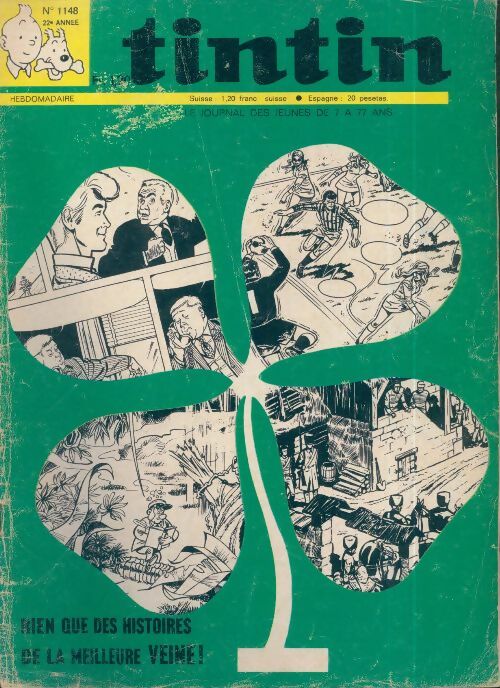 Livrenpoche : Tintin n°1148 : Rien que des histoires de la meilleure veine ! - Collectif - Livre