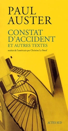 Livrenpoche : Constat d'accident et autres textes - Paul Auster - Livre