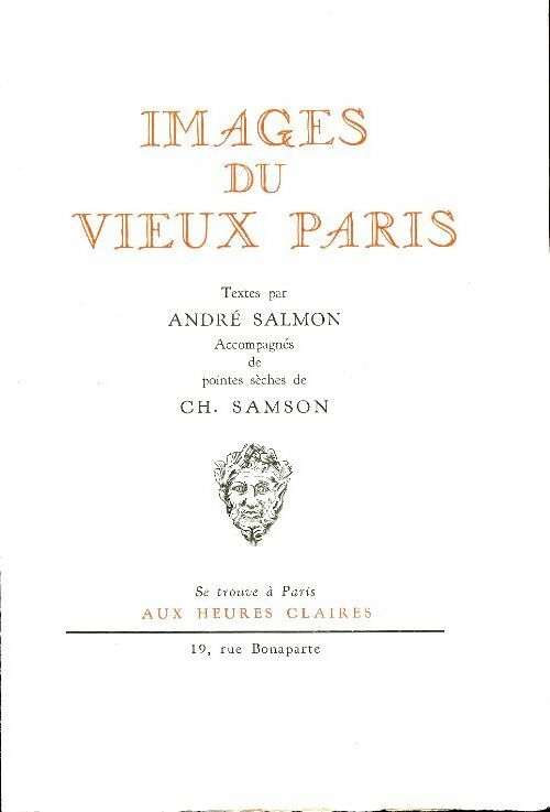 Livrenpoche : Images du vieux Paris - André Salmon - Livre