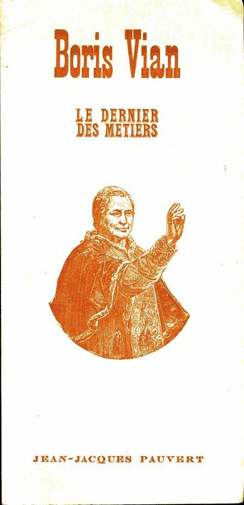 Livrenpoche : Le dernier des métiers - Boris Vian - Livre