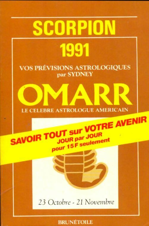 Livrenpoche : Scorpion 1991 - Sydney Omarr - Livre