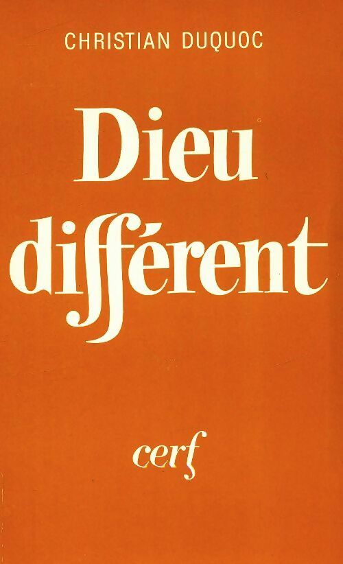 Livrenpoche : Dieu différent  - Christian Duquoc - Livre