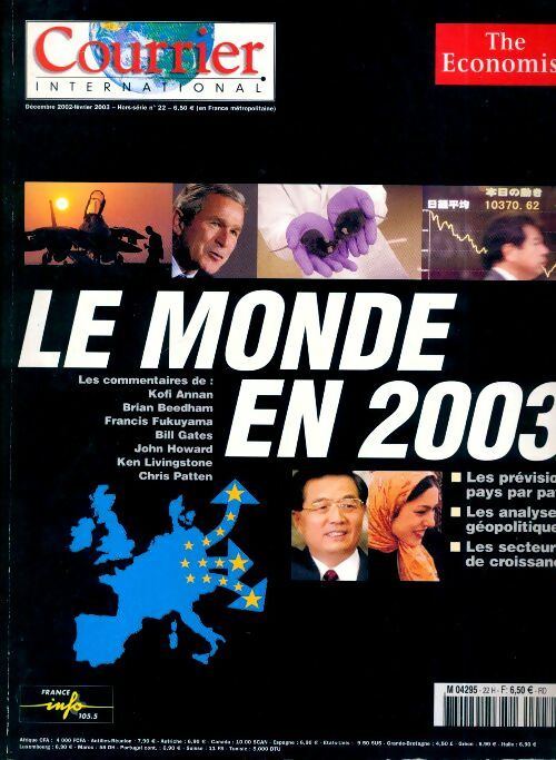 Livrenpoche : Courrier International Hors-Série n°22 : Le monde en 2003 - Collectif - Livre