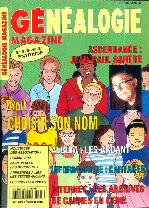 Livrenpoche : Généalogie Magazine n°245 : Droit, choisir son nom - Collectif - Livre
