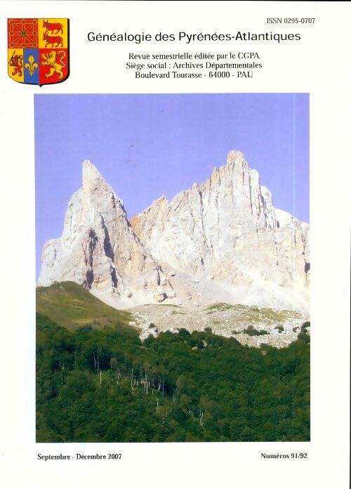 Généalogie des Pyrénées-Atlantiques n°91-92 - Collectif -  Généalogie des Pyrénées-Atlantiques - Livre