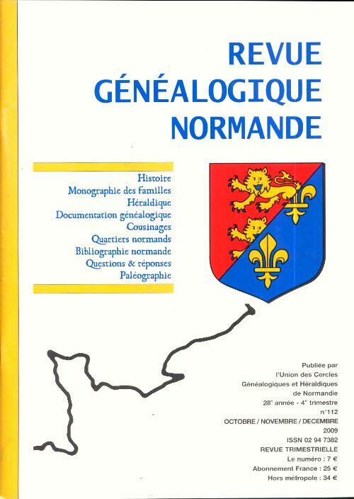 Revue généalogique normande n°112 - Collectif -  Revue généalogique normande - Livre