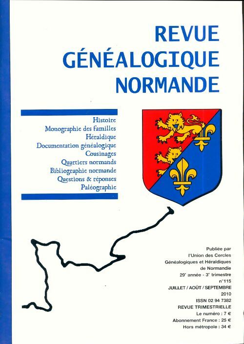 Livrenpoche : Revue généalogique normande n°115 - Collectif - Livre
