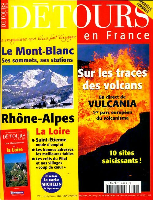 Livrenpoche : Détours en France n°71 : Sur les traces des volcans - Collectif - Livre