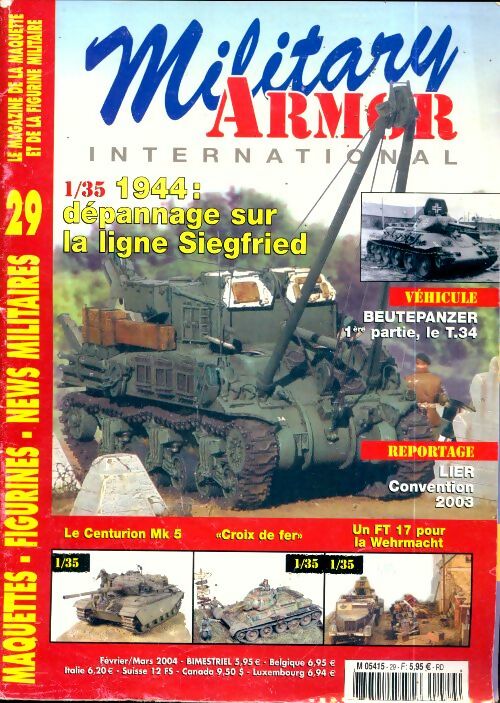 Livrenpoche : Military armor international n°29 : 1944 : dépannage sur la ligne Siegfried - Collectif - Livre