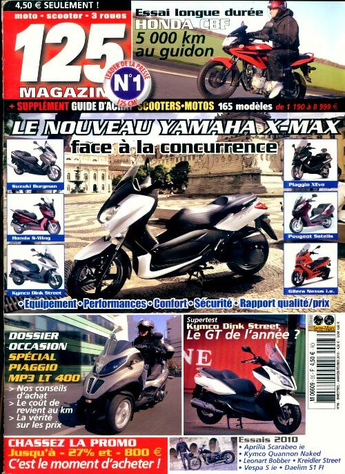 Livrenpoche : 125 magazine n°66 : Le nouveau Yamaha X-Max - Collectif - Livre