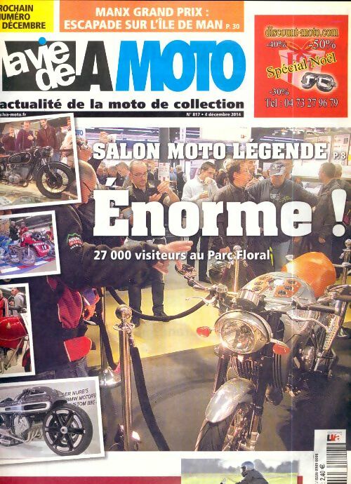 La vie de la moto n°817 : Salon moto légende - Collectif -  La vie de la moto - Livre