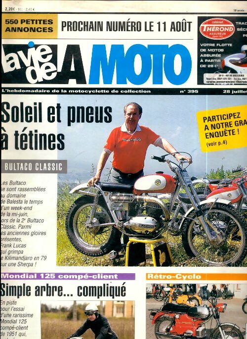 Livrenpoche : La vie de la moto n°395 : Soleil et pneus à tétines - Collectif - Livre