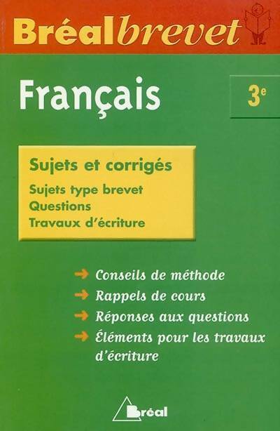 Livrenpoche : Français 3e sujets et corrigés - Amélie De Carvalho - Livre