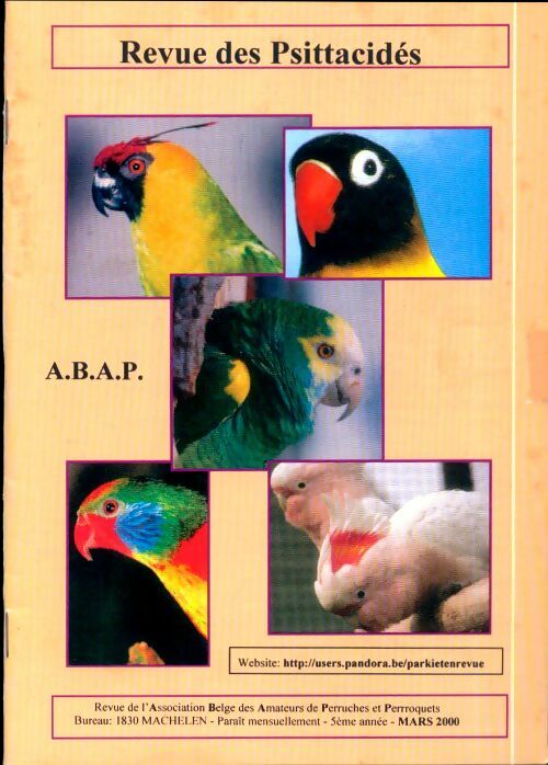 Livrenpoche : Revue des Psittacidés 5e année Mars 2000 - Collectif - Livre