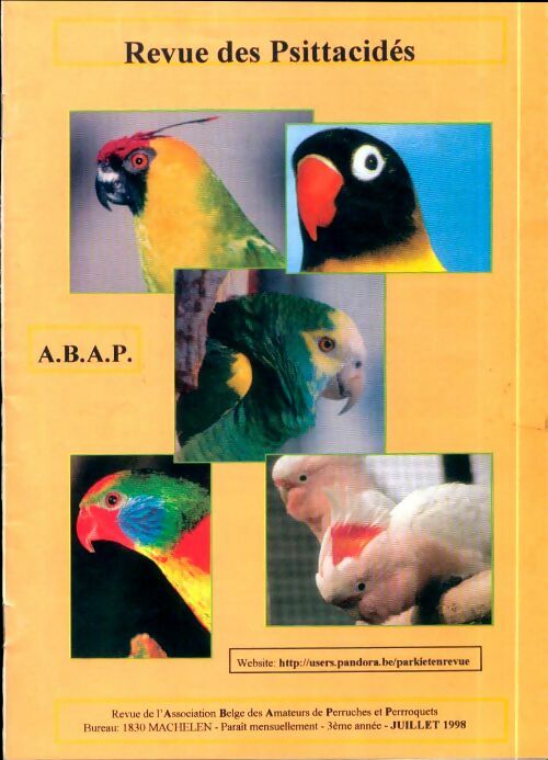 Livrenpoche : Revue des Psittacidés 3e année Juillet 1998 - Collectif - Livre